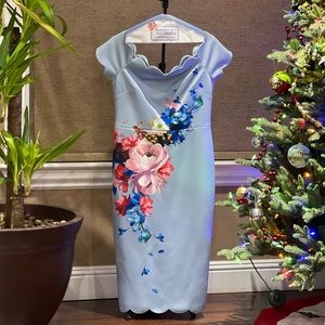 Ted Baker Raspberry Ripple Bardot Dress